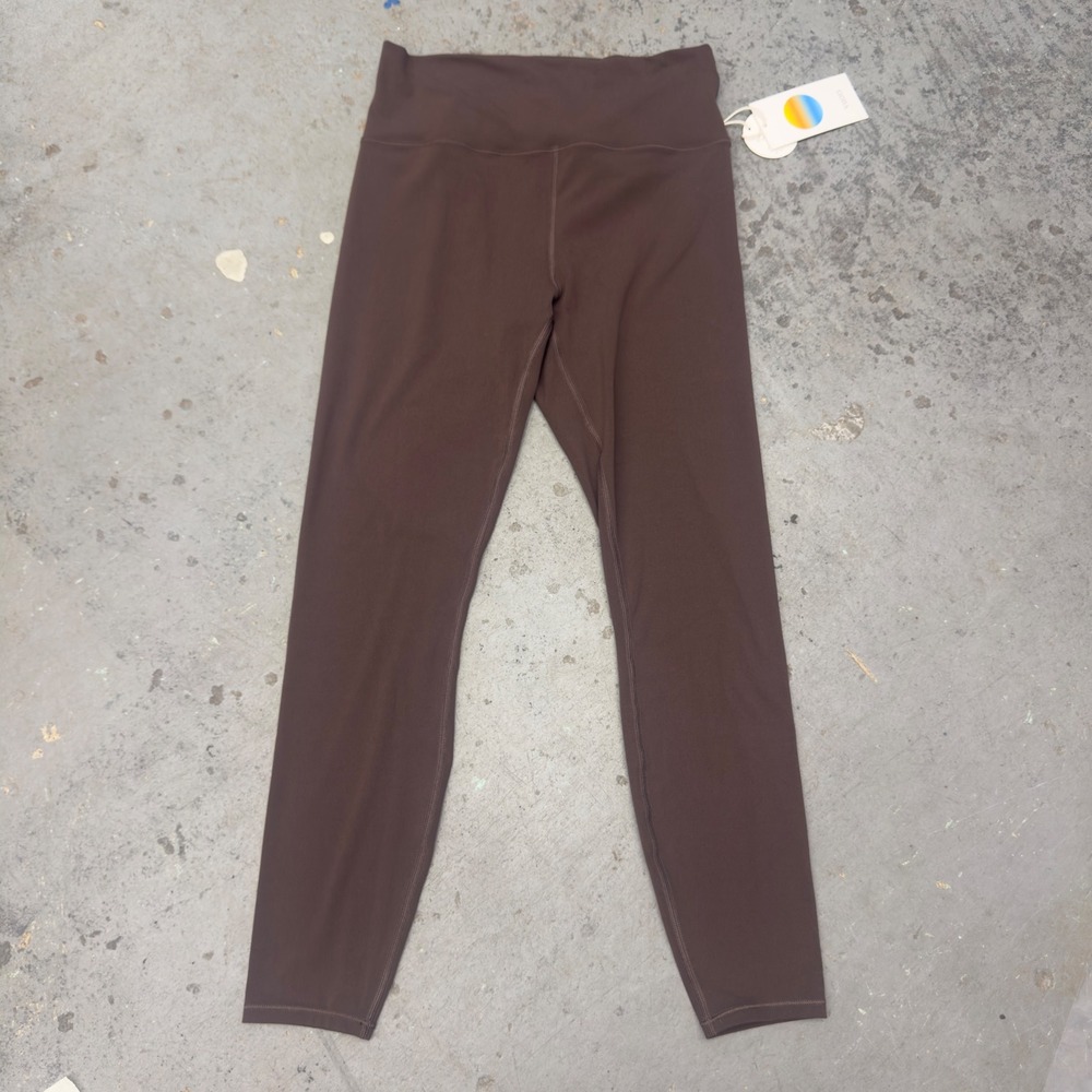 Vuori AllTheFeels Legging Java Brown High Rise Yoga Pants Womens Medium NWT